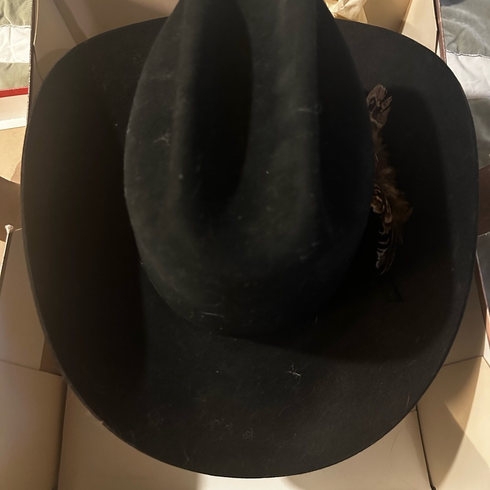 Stetson Black Felt Cowboy Hat Traditional Western Style
